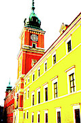 Royal Castle And Lantern In Warsaw, Poland #1 Photograph by John Siest