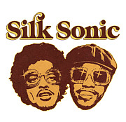Silk Sonic Bruno Mars Anderson Paak #1 Digital Art by Kirania Finest