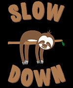 Slow Down Sloth #1 Digital Art by Flippin Sweet Gear