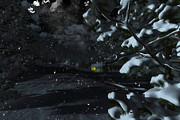 Snowy Night #1 Digital Art by Brandi Untz Snowy Night #1 Digital Art by Brandi Untz