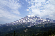 South face and glaciers of Mt. Rainier #1 Photograph by Steve Estvanik