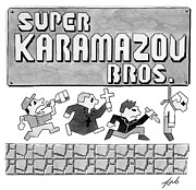 Super Karamazov Bros #1 Drawing by Tom Toro