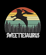 Sweetiesaurus Sweetie Saurus Sweetie Dinosaur #1 Drawing by Bruno