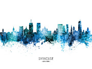 Syracuse New York Skyline #26 #1 Digital Art by Michael Tompsett Syracuse New York Skyline #26 #1 Digital Art by Michael Tompsett