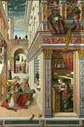 The Annunciation, with Saint Emidius #1 Painting by Carlo Crivelli