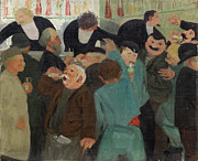 The Bistro #1 Painting by Felix Vallotton