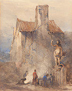 The Bristol Riots, The Burning in the Street #2 Drawing by John Skinner Prout