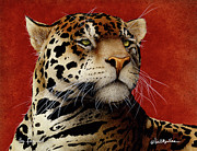 The Fire Cat... #1 Painting by Will Bullas
