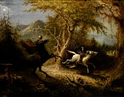 The Headless Horseman Pursuing Ichabod Crane #2 Painting by John Quidor