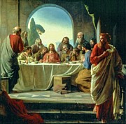 The Last Supper #1 Painting by Carl Bloch