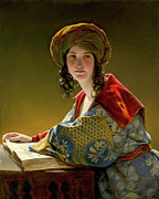 The Young Eastern Woman #1 Painting by Friedrich Amerling