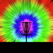 Tie Dye Disc Golf Basket #1 Digital Art by Phil Perkins Tie Dye Disc Golf Basket #1 Digital Art by Phil Perkins