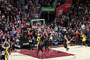 Victor Oladipo and Lebron James #1 Photograph by Nathaniel S. Butler