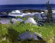Vine Clad Shore, Monhegan Island #3 Painting by George Bellows