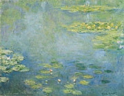Waterlilies - Claude Monet #1 Painting by Aesthetics Store Waterlilies - Claude Monet #1 Painting by Aesthetics Store