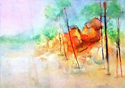 Whispering Stones #1 Painting by Cavisen STUDIO