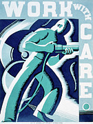 Work with care #1 Painting by Robert Muchley