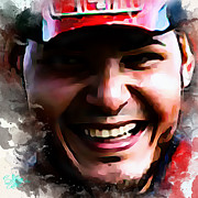 Yadier Molina #1 Digital Art by Charlie Roman