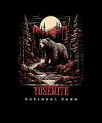 Yosemite National Park Inspired Adventure Merchandise for #1 Digital Art by Maximus Designs