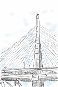 102220 Drawing by Dominique Lecomte