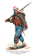 10th New York Infantry Regiment - National Zouaves - Fall 1861 Painting by Mark Maritato
