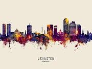 Lexington Kentucky Skyline #13 Digital Art by Michael Tompsett