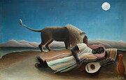 The Sleeping Gypsy #13 Painting by Henri Rousseau