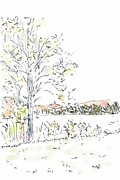 121022-2 Drawing by Dominique Lecomte