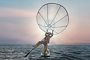 Fisherman Inle Lake - Exhibition at Blank Wall Gallery, in Athens, Greece Photograph by Joana Kruse Fisherman Inle Lake - Exhibition at Blank Wall Gallery, in Athens, Greece Photograph by Joana Kruse
