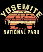 Retro National Park United States Conservation #14 Digital Art by Mercoat UG Haftungsbeschraenkt
