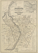1872 Rochester New York Historical Map Monroe County Photograph by Toby McGuire 1872 Rochester New York Historical Map Monroe County Photograph by Toby McGuire