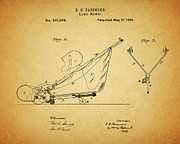 1881 Lawn Mower Patent Drawing Drawing by Dan Sproul 1881 Lawn Mower Patent Drawing Drawing by Dan Sproul