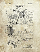 1934 Motorcycle Saddle Patent Drawing by Dan Sproul 1934 Motorcycle Saddle Patent Drawing by Dan Sproul