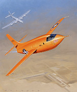 Bell X-1 Painting by Jack Fellows Bell X-1 Painting by Jack Fellows