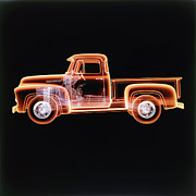 1956 Ford Pickup X-Ray in Peach Digital Art by Yo Pedro