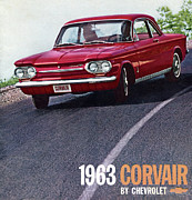 1963 Corvair Brochure Cover Photograph by Ron Long