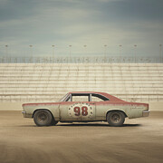 1966 Chevelle Dirt Track Stock Car 98 Digital Art by Yo Pedro
