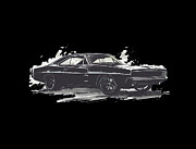 1968 Dodge Charger T-shirt Digital Art by Bill Posner