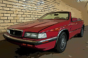1989 Chrysler TC by Maserati digital drawing Drawing by Flees Photos