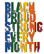 African American Black Proud Strong Black History  #2 Digital Art by Toms Tee Store