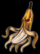 Banana Octopus Underwater Vitamins #2 Digital Art by Mister Tee