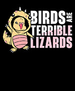 Bird Lizard Wildlife Bird Fan Birding Birdwatching #2 Digital Art by Toms Tee Store