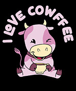 Cow Farm Owner Coffee Enthusiast Farm #2 Digital Art by Toms Tee Store