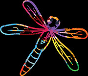 Dragonfly Colorful Graphic Entomologist Gift #2 Digital Art by Haselshirt