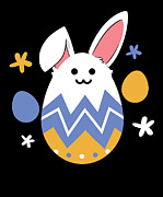 Easter Rabbit Egg Easter Holiday Bunny #2 Digital Art by Toms Tee Store