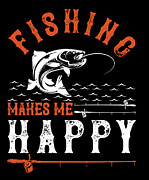 Fishing makes me happy #2 Digital Art by Jacob Zelazny