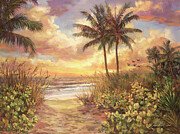 Fort Myers Sunset #2 Painting by Laurie Snow Hein