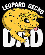 Gecko Dad Pet Animal Leopard Gecko #2 Digital Art by Toms Tee Store