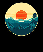 Hiking Mountain Peak Scenery Beautiful View #2 Digital Art by Toms Tee Store