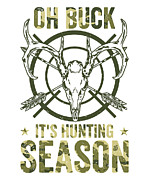 Hunting Season Vintage Antler Wild Animal Hunt #2 Digital Art by Toms Tee Store